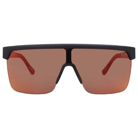 Spy FLYNN 5050 Happy Boost Polarized Orange Mirror Shield Unisex Sungla - Picture 1 of 5